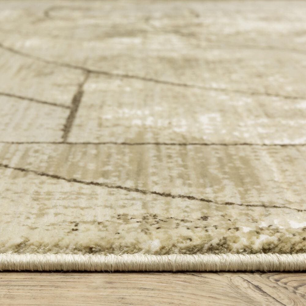 Oriental Weavers Reed 9&#39;10&quot; x 12&#39;10&quot; Beige and Brown Area Rug, , large