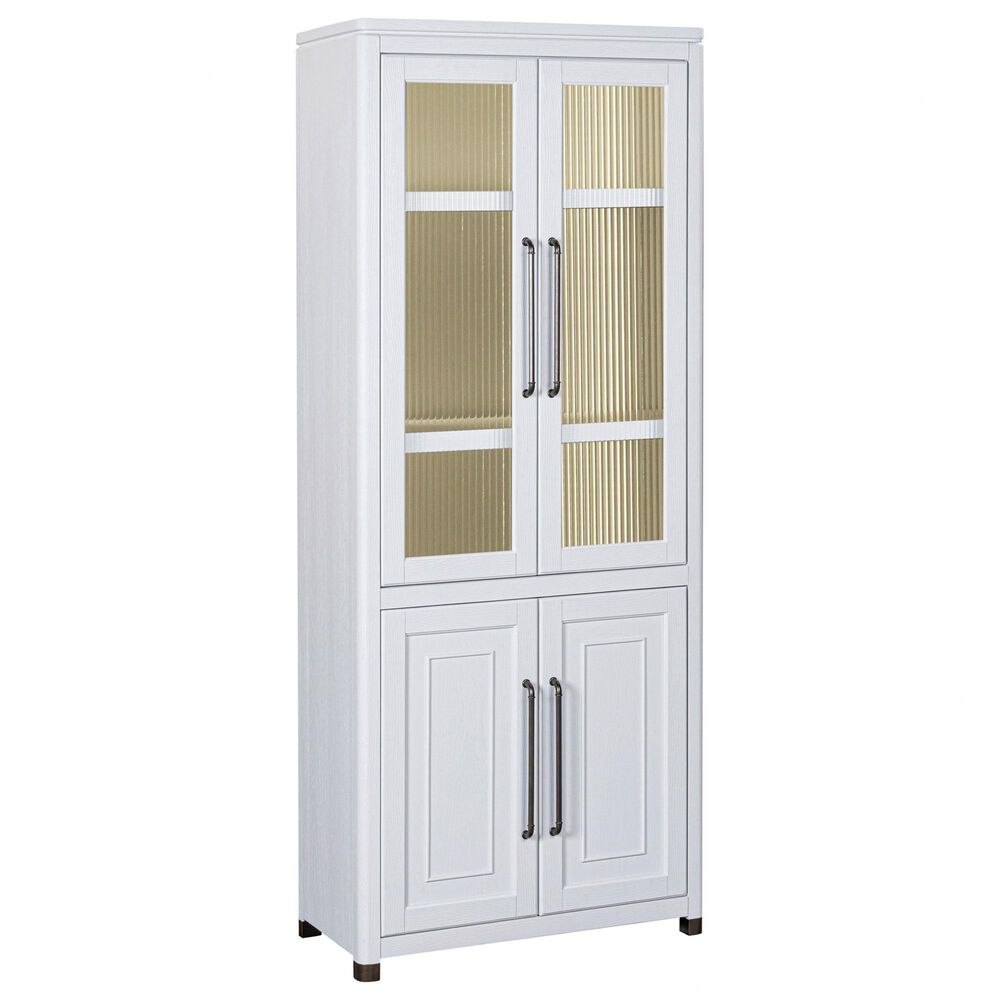 Riva Ridge Norah 4-Door Bookcase in White, , large