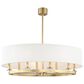 Hudson Valley Lighting Durham 8-Light Linear in Aged Brass, , large