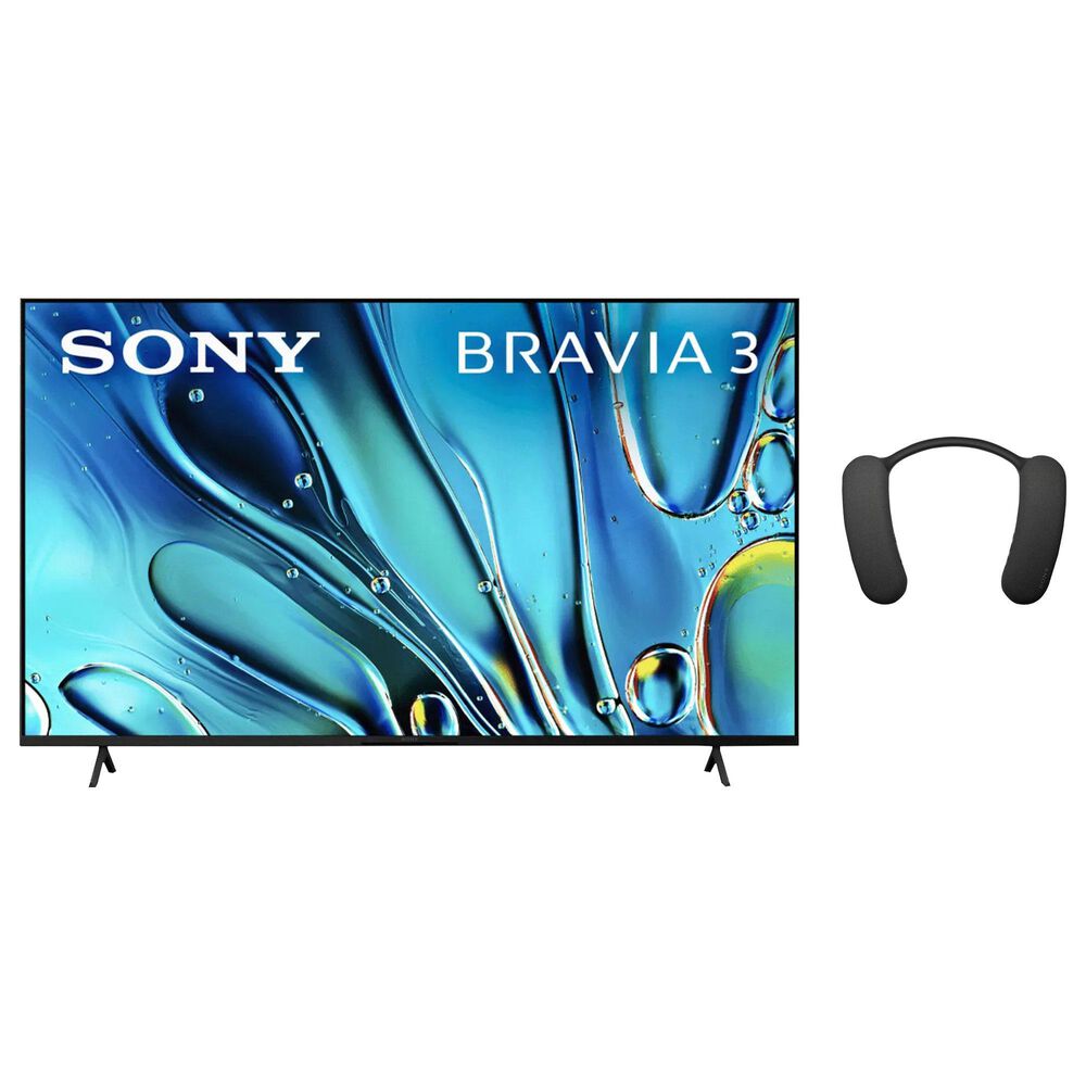 Sony 65" Class Bravia 3 LED 4K HDR - Smart TV with Theater U Wearable Speaker in Black, , large