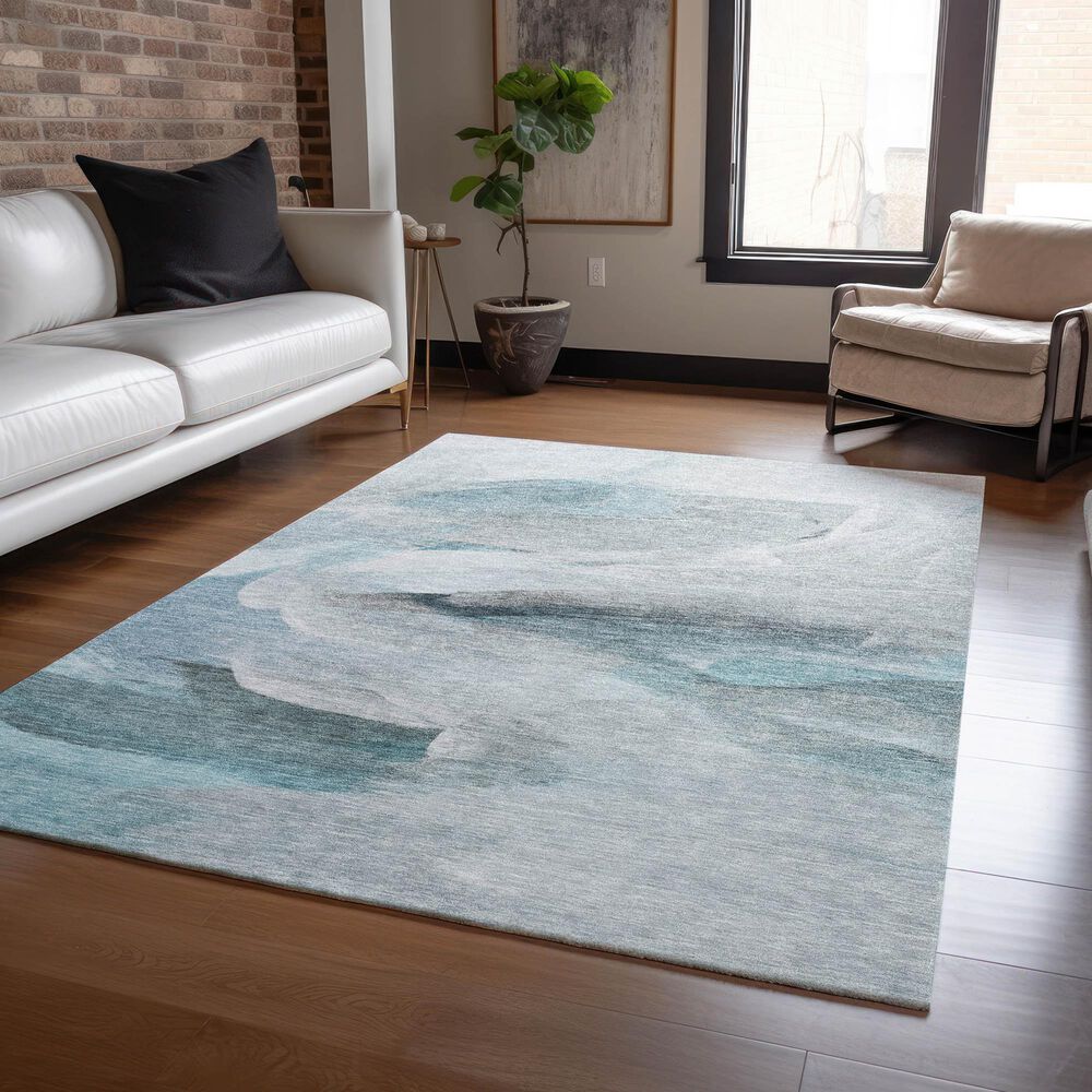 Dalyn Rug Company Ravenna RN11 10&#39; x 14&#39; Teal Area Rug, , large