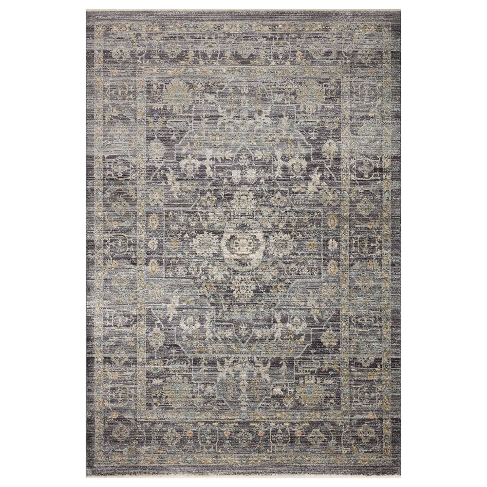Loloi Katherine 3"6" x 5"6" Midnight and Tobacco Area Rug, , large