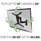Sanus Full-Motion Wall Mount for 26" - 65" TVs in Black, , large