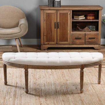 Uttermost Leggett Bench with Tufted Seat, , large