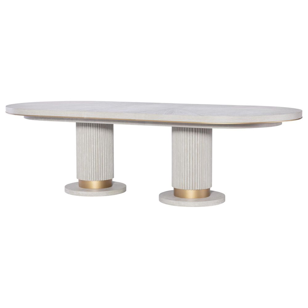 Legacy Classic Miramar 7-Piece Rectangular Dining Set in Oyster and Muted Brass, , large
