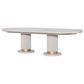 Legacy Classic Miramar 7-Piece Rectangular Dining Set in Oyster and Muted Brass, , large