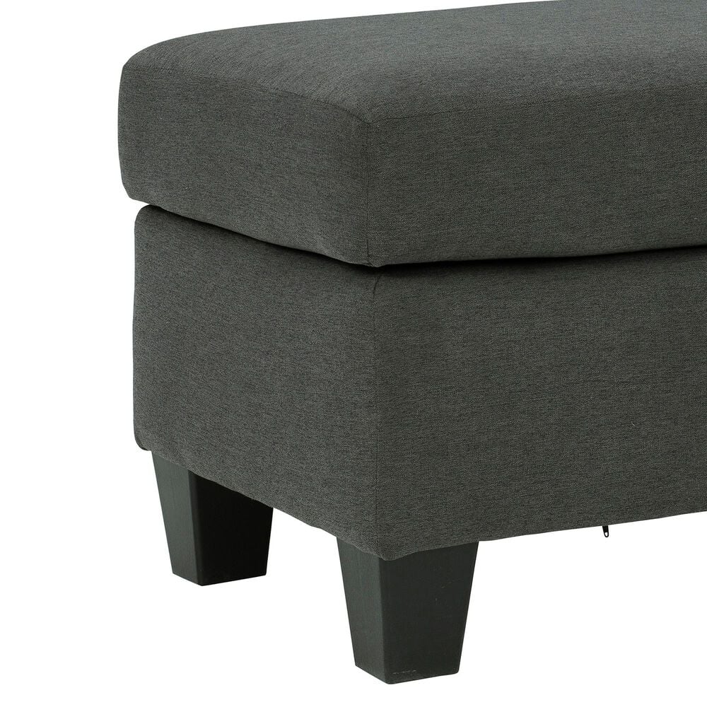 Signature Design by Ashley Bayonne Ottoman in Charcoal, , large