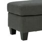 Signature Design by Ashley Bayonne Ottoman in Charcoal, , large