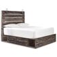 Ashley Drystan Queen Storage Bed with 2 Drawers in Brown Rustic, , large