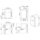 SMEG 1.34 Cu. Ft. Freestanding Compact Refrigerator with Left Handle in Yellow, , large