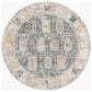 Surya Carlisle CSI2319 5"3" Round Dark Brown, Medium Gray, Off-White, Olive and Dark Blue Area Rug, , large