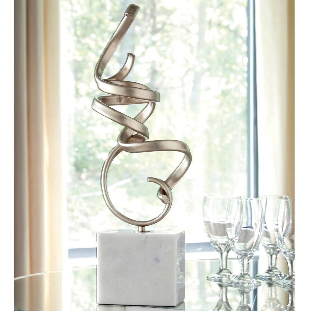 Signature Design by Ashley Pallaton Sculpture in Champagne/White, , large