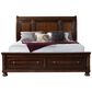 Mayberry Hill Kingston Queen Storage Bed in Rich Walnut, , large