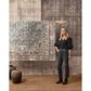 Amber Lewis x Loloi Billie 7"6" x 9"6" Ink and Salmon Area Rug, , large