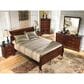 Ashley Alisdair Queen Sleigh Bed in Dark Brown, , large