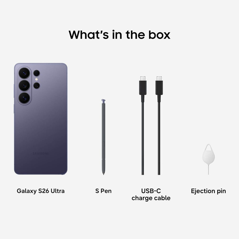 Samsung Galaxy S26 Ultra 512GB (Unlocked) - Cobalt Violet (Available Now), , large