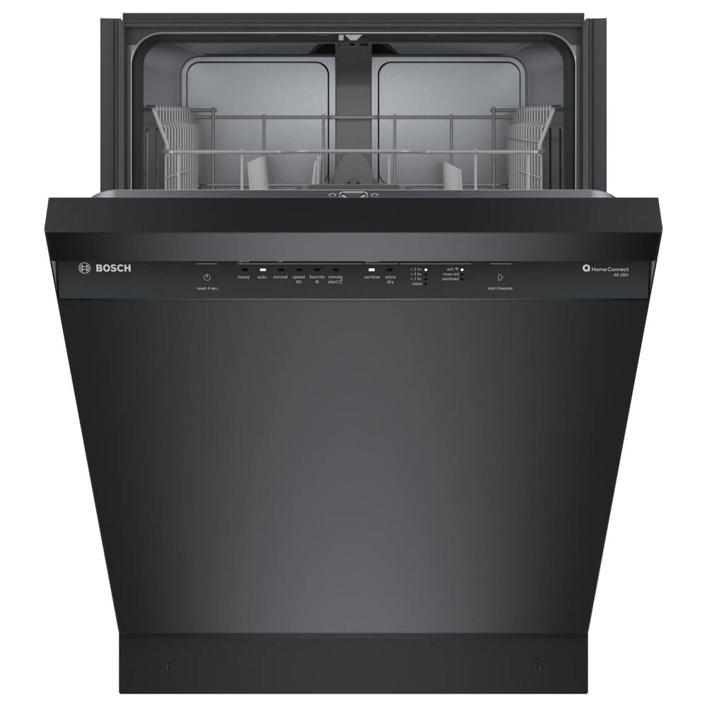 Bosch 100 Series 24&quot; Built-In Smart Dishwasher with 8 Wash Cycles in Black, , large