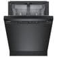 Bosch 100 Series 24" Built-In Smart Dishwasher with 8 Wash Cycles in Black, , large