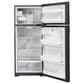 GE Appliances 17.5 Cu. Ft. Energy Star Top-Freezer Refrigerator with LED Lighting in Black, , large