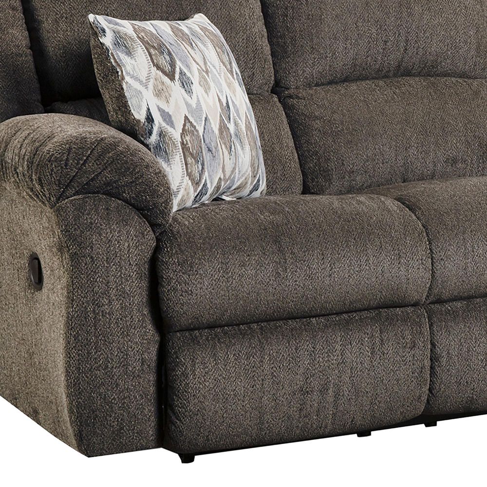 HomeStretch Newport Manual Reclining Sofa in Clove, , large