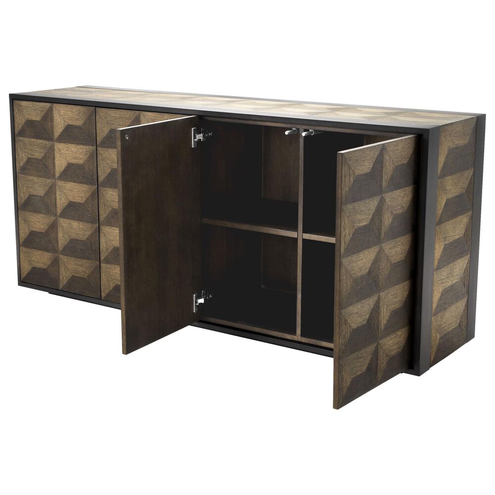 Eichholtz Gregorio Sideboard in Oak and Bronze, , large