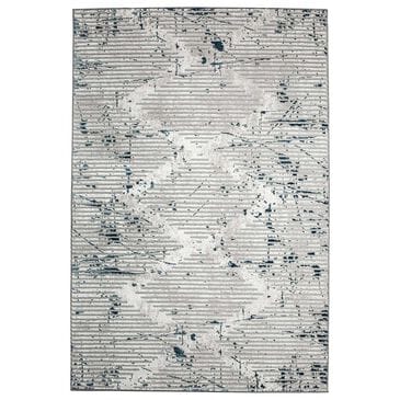Radici USA Davide Geometric 3"3" x 4"11" Blue Area Rug, , large