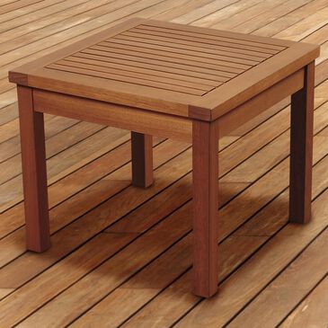 Amazonia Kingsbury Square Patio Side Table in Brown - Table Only, , large
