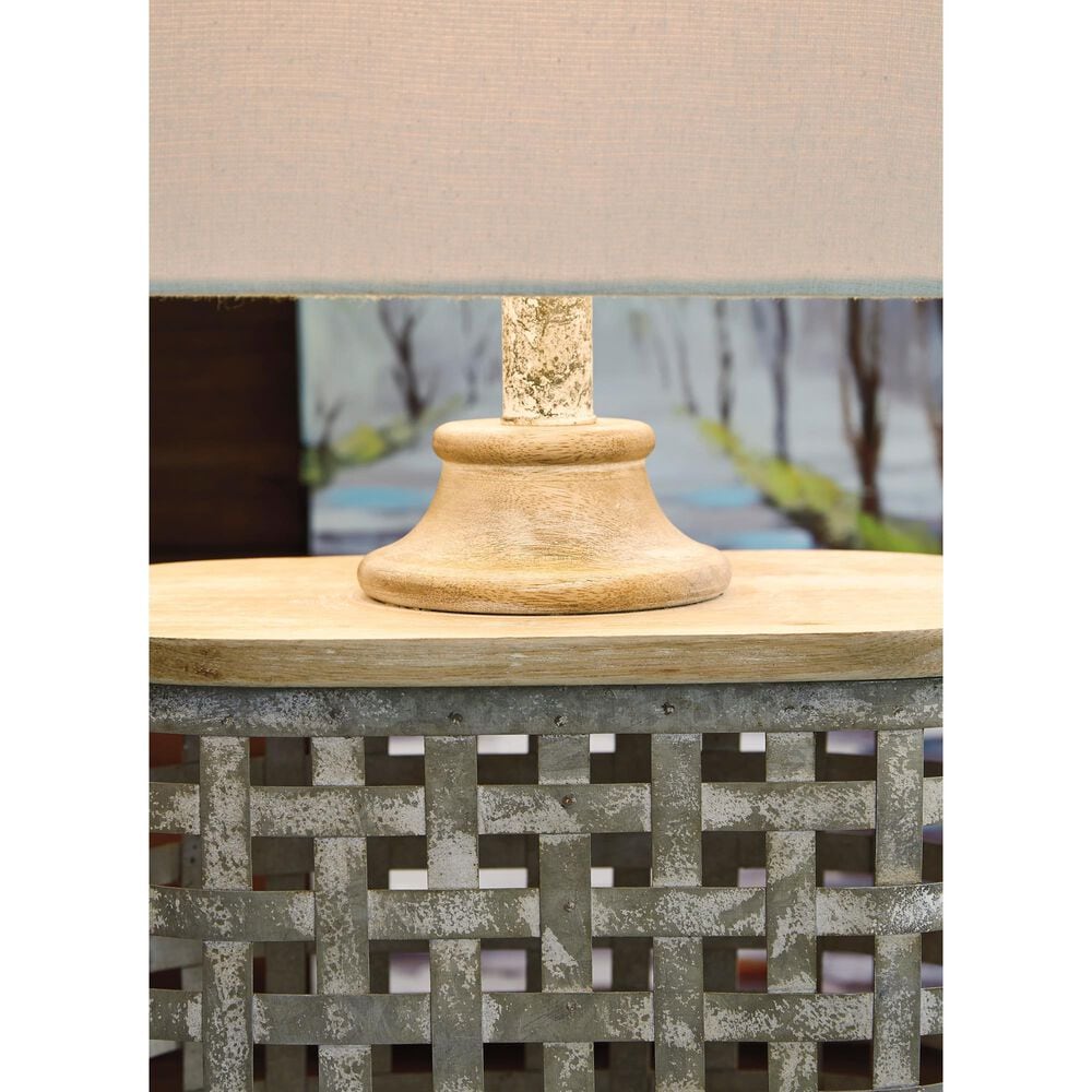 Ashley Deondra Metal Table Lamp in Gray, , large