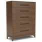 Riverside Furniture Calhoun 5-Drawer Chest in Whiskey Oak, , large