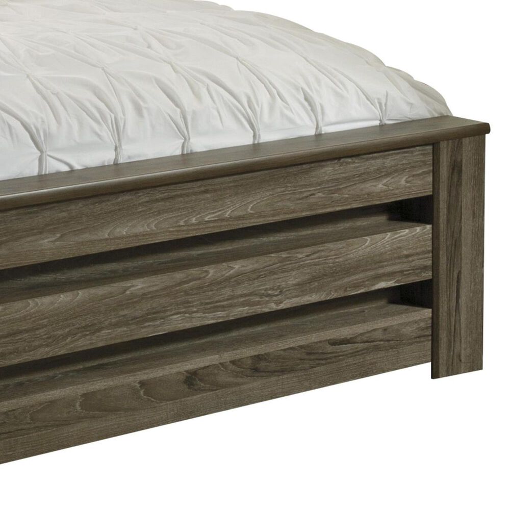 Signature Design by Ashley Zelen King Poster Bed in Warm Gray
