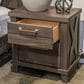 Ashley Vonitta Bay 2 Drawer Nightstand in Dark Brown with USB Ports, , large