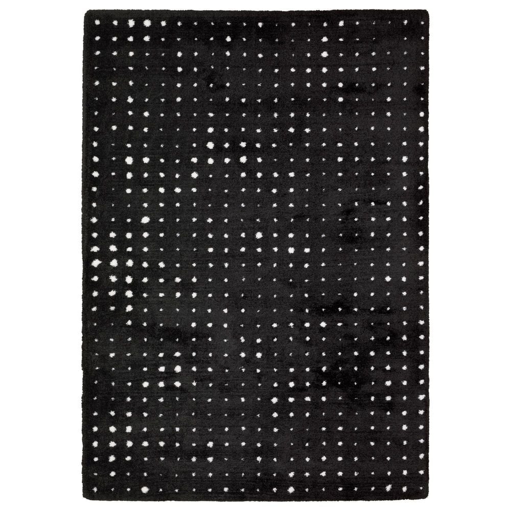 Oriental Weavers Galileo GAL04 Black and Ivory 5"3" x 7"6" Area Rug, , large