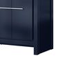 Lexora Home Lafarre 60" Double Bathroom Vanity in Navy Blue with 2 cm White Cultured Marble Top and Rectangular Sinks, , large