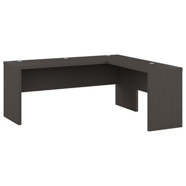 Bush Echo 72" L-Shaped Bow Front Desk in Charcoal Maple, , large
