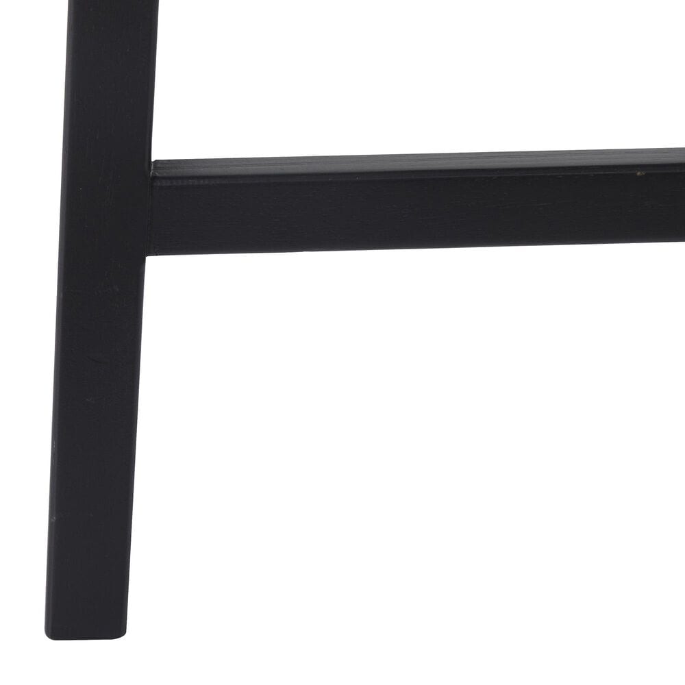 Maple and Jade Handmade Woven Kitchen Bar Stool in Matte Black, , large