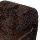 Four Hands Burke Arm Chair in Cocoa Shearling, , large