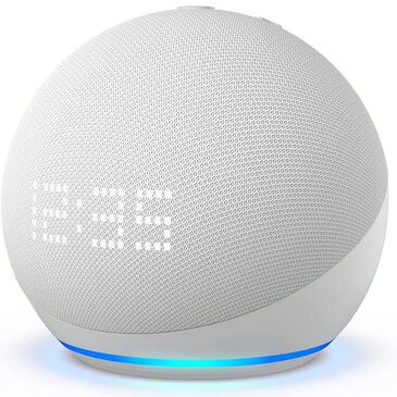 Amazon Echo Dot with Clock (5th Gen, 2022 release) in Glacier White, , large