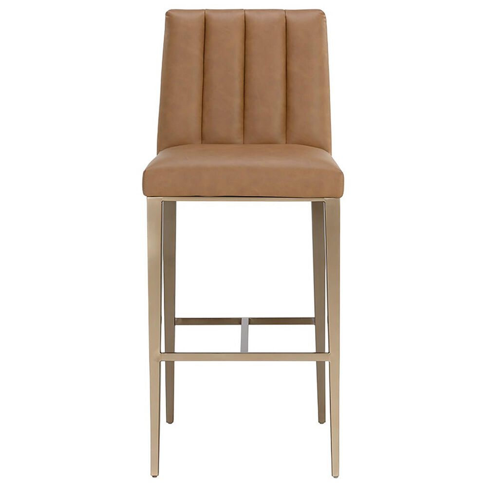 Club Collection By Sunpan Wilber Bar Stool in Antique Brass, , large