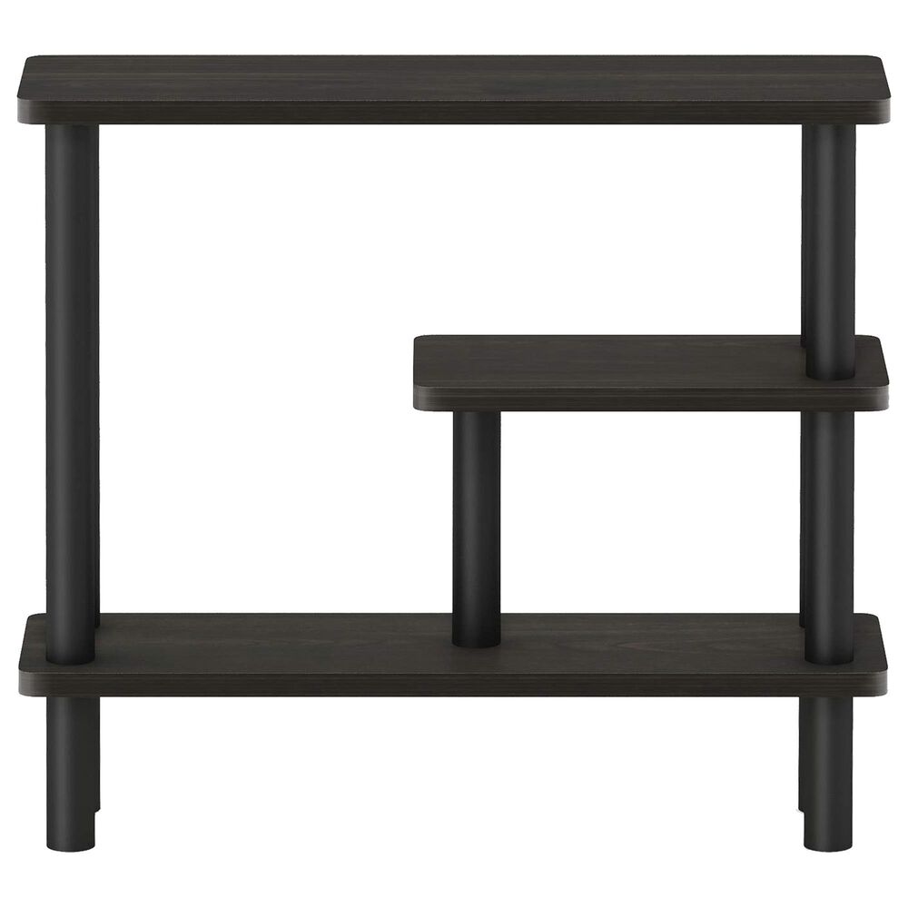 HOMLUX Turn-N-Tube 3-Tier Slim Space Saving Storage Rack in Espresso and Black, , large