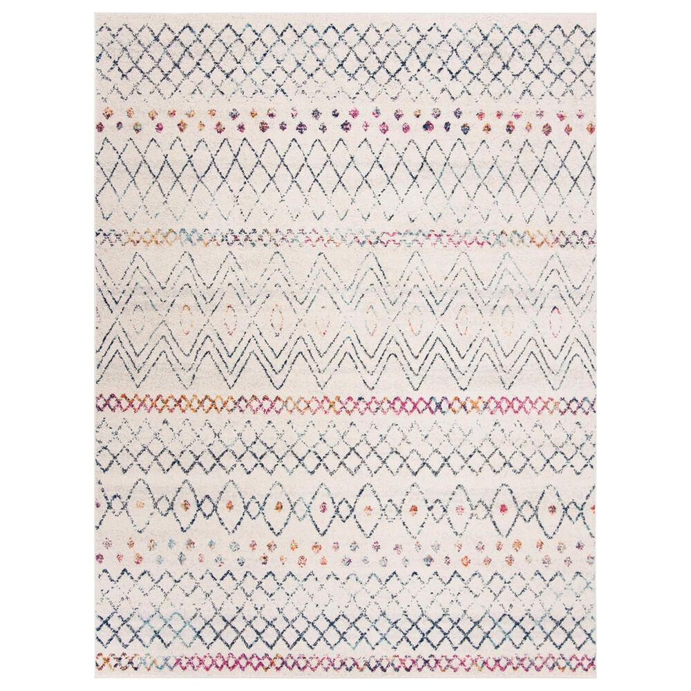 Safavieh Madison MAD798B 12" x 15" Ivory and Navy Area Rug, , large