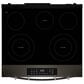 Whirlpool 30" Electric Smart Range in Black-on-Stainless Steel, , large