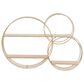 Maple and Jade 37" x 26" Wall Shelf in Gold and Natural Brown, , large