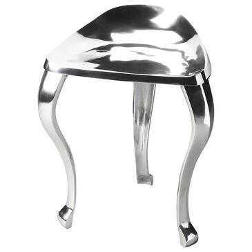 Butler Tripod Stool in Silver, , large