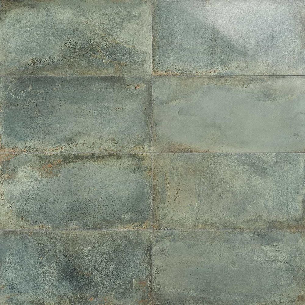 Soho Studio Angela Harris San Francisco Aquamarine 12" x 24" Semi-Polished Porcelain Tile, , large