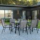 Flash Furniture Brazos 7-Piece Patio Dining Set in Black, , large