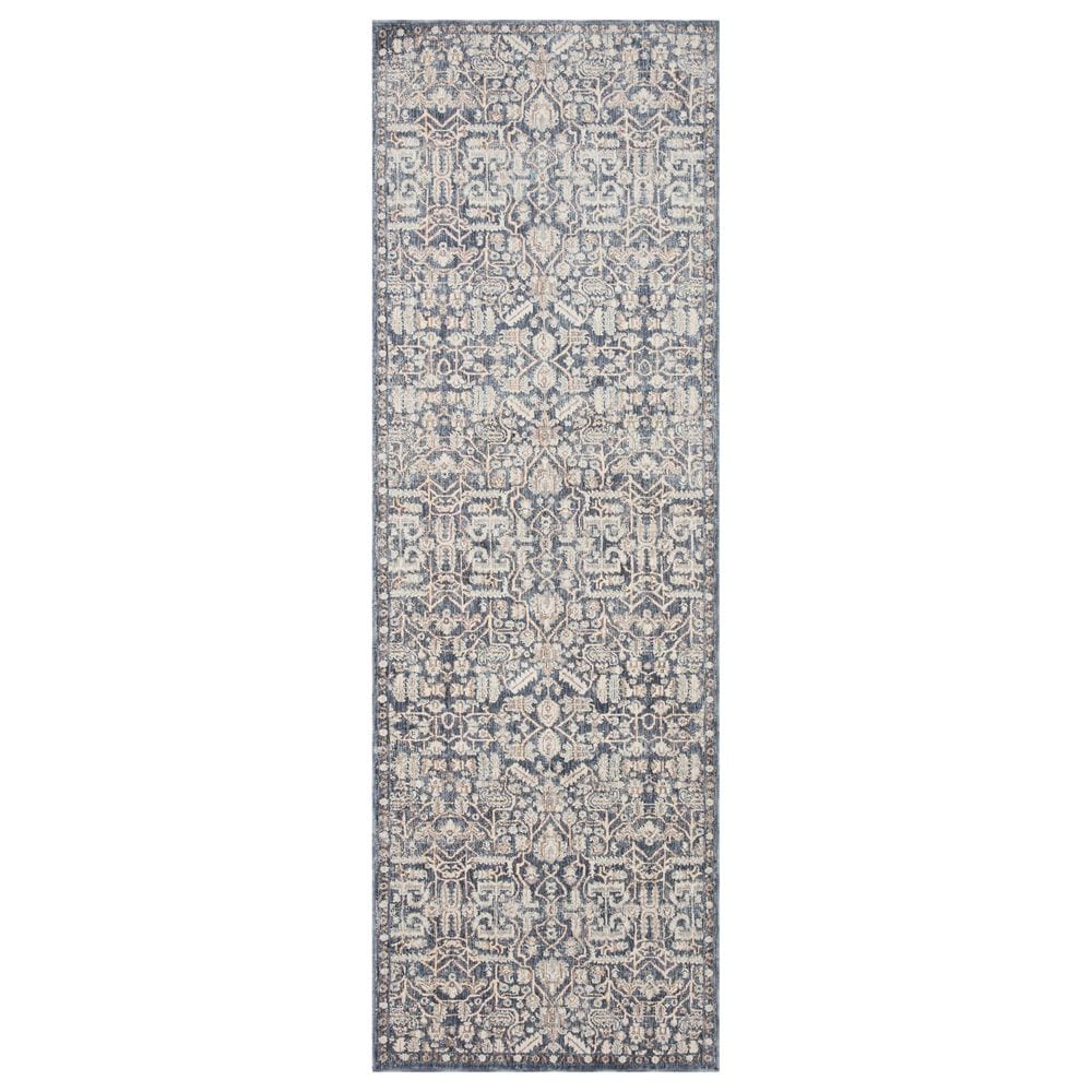 Amber Lewis x Loloi Zuma 2"7" x 12" Blue and Ivory Runner, , large