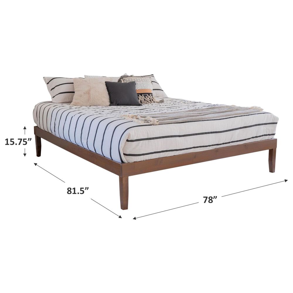 Linden Boulevard Portix King Platform Bed in Walnut, , large