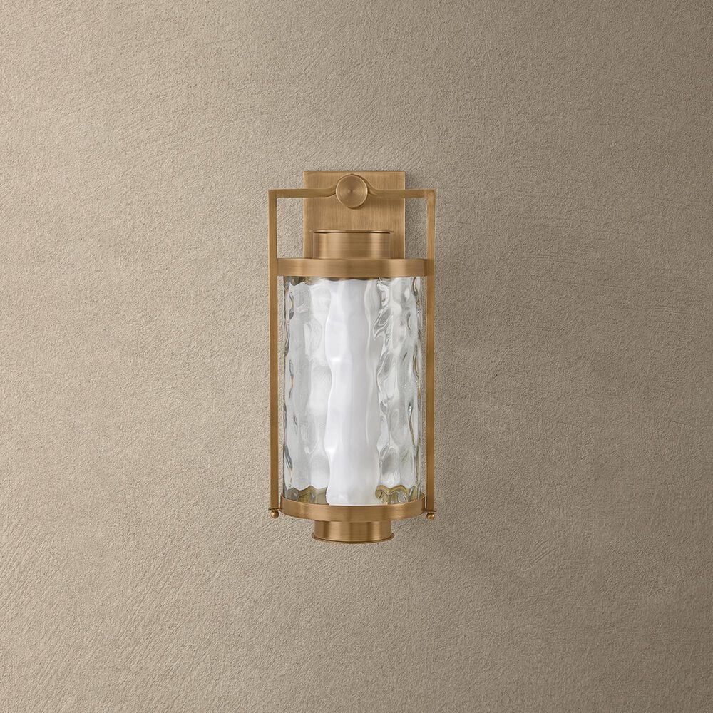 Troy Lighting Haddock 17" Outdoor Wall Sconce in Patina Brass, , large
