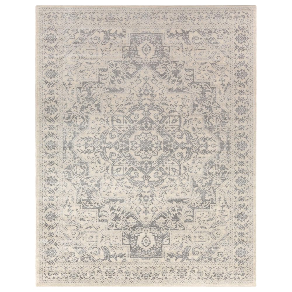 Surya Monaco MOC-2315 8"10" x 12"4" Silver Gray and Ivory Area Rug, , large