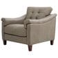 Italiano Furniture Ellis Accent Chair and Ottoman in Green Pea, , large